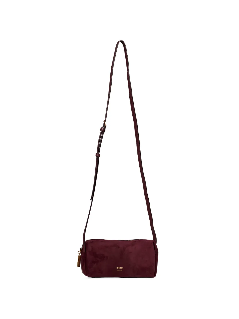 KHAITE suede leather shoulder bag