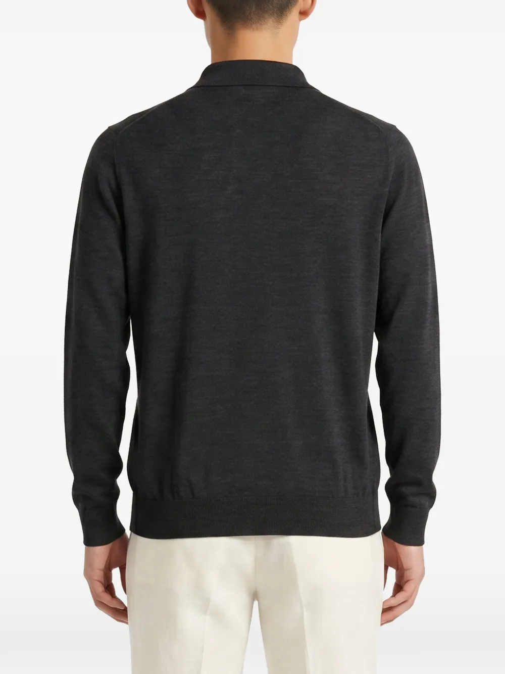 Kiton Poloshirt met lange mouwen Grijs