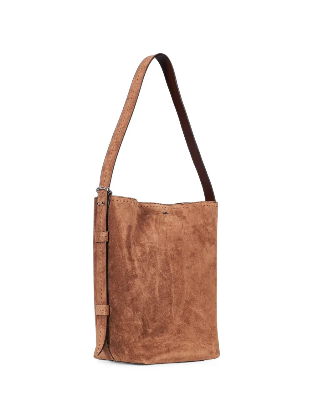 Max Mara Archetipo suede tote bag Bruin
