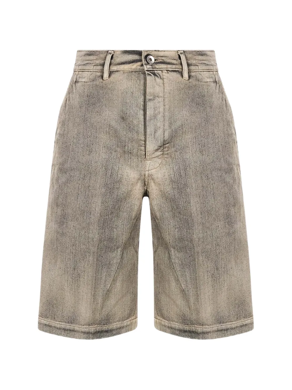 Rick Owens DRKSHDW washed-effect knee-length shorts