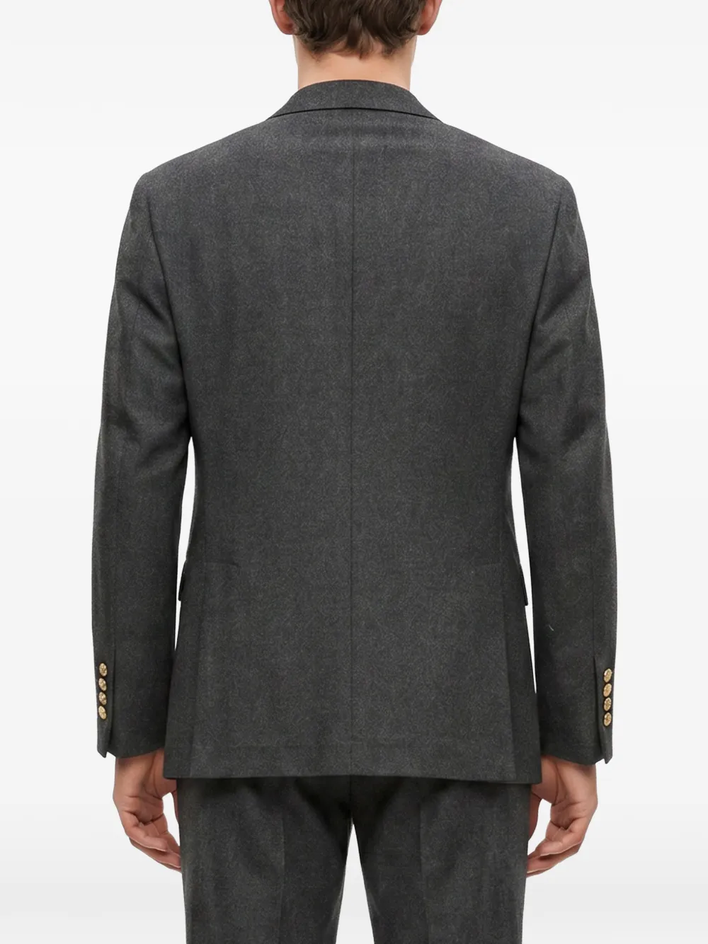 Brunello Cucinelli Blazer met dubbele rij knopen Grijs