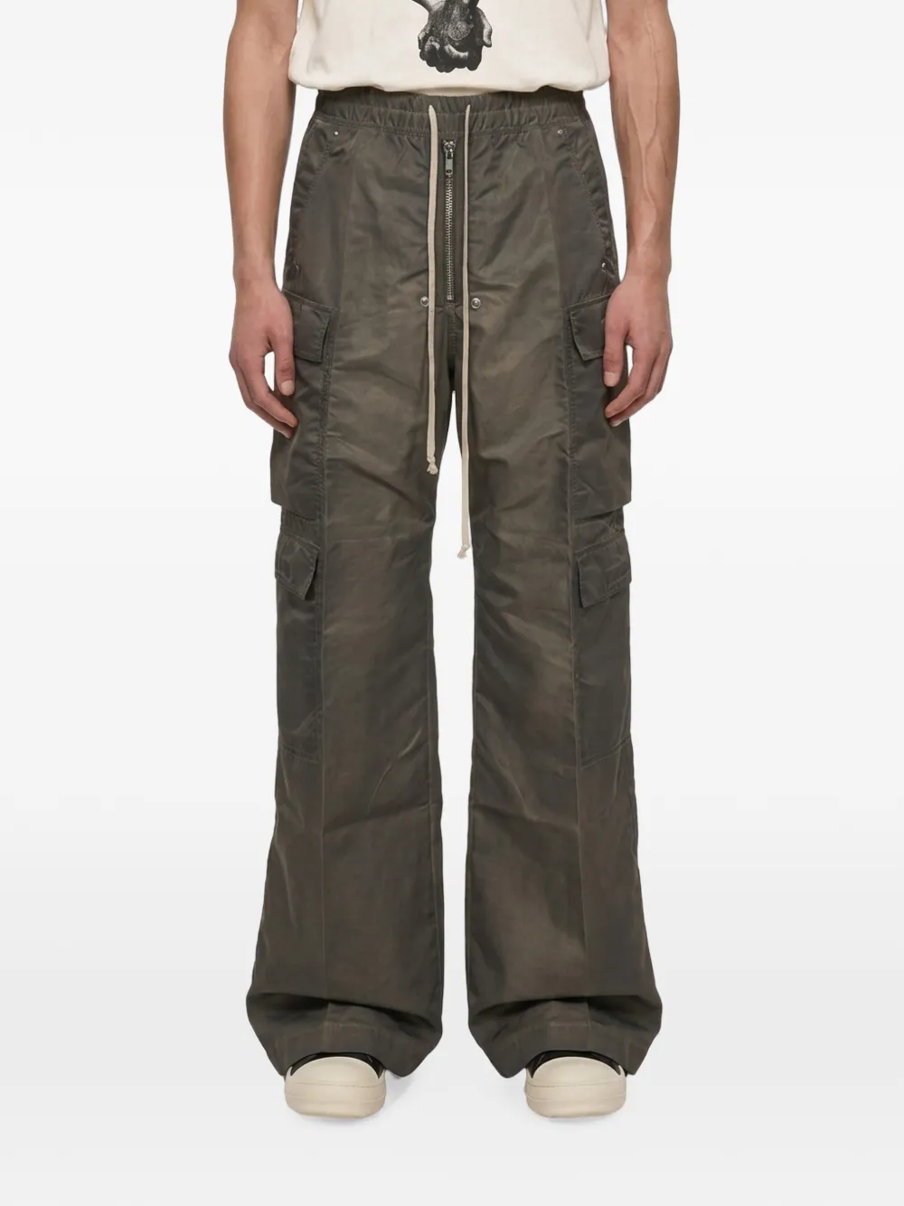 Rick Owens DRKSHDW Jumbo cargobroek met trekkoord Grijs