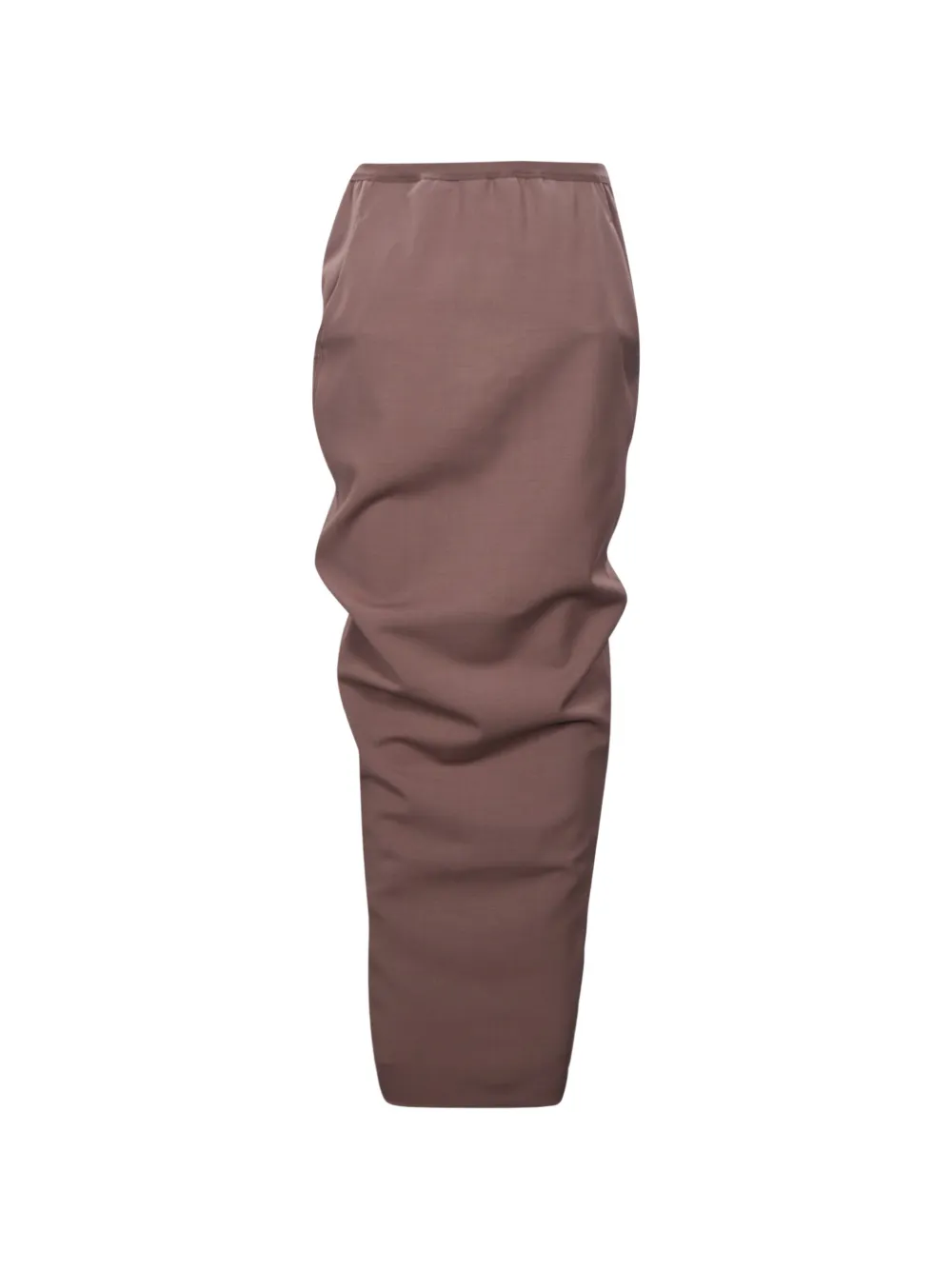 Rick Owens draped wrap maxi skirt - Rosso