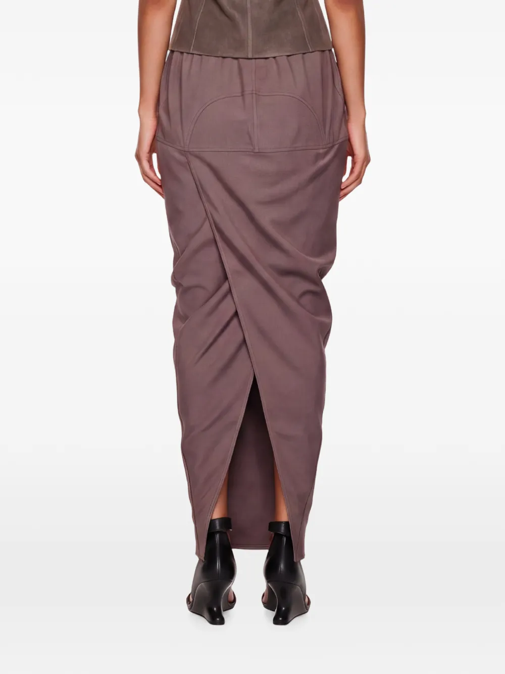 Rick Owens Soft Pillar kokerrok Rood