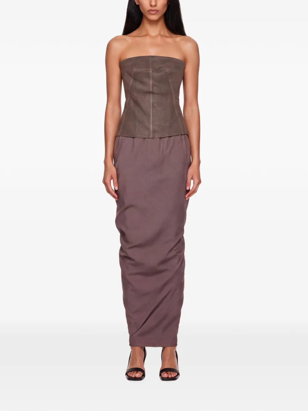 Rick Owens Soft Pillar kokerrok Rood