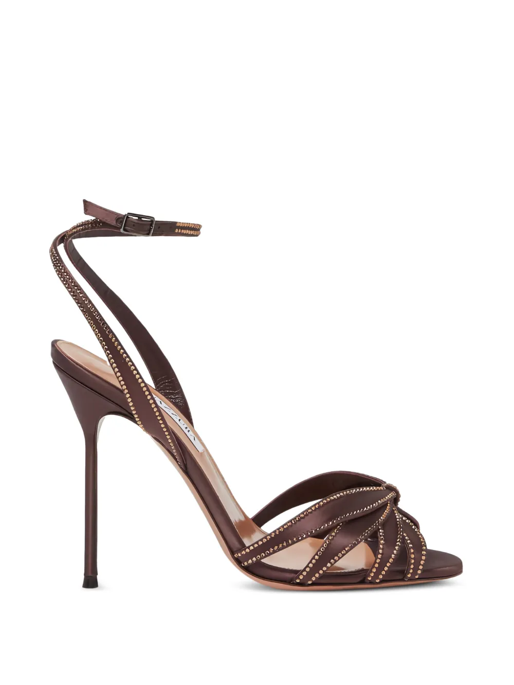 Aquazzura Soulmate crystal-embellished heeled sandals Bruin