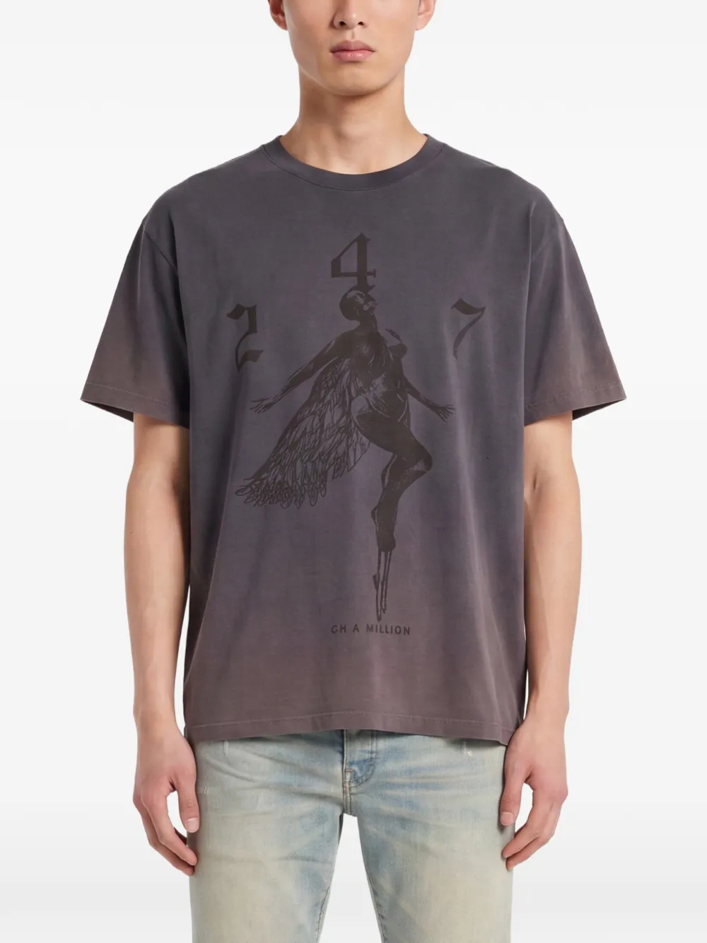 Represent 247 Fallen Angel graphic T-shirt Grijs