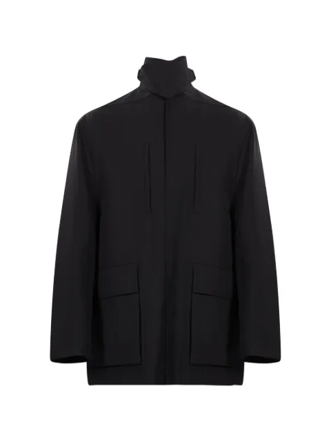 Rick Owens funnel-neck multi-pocket coat