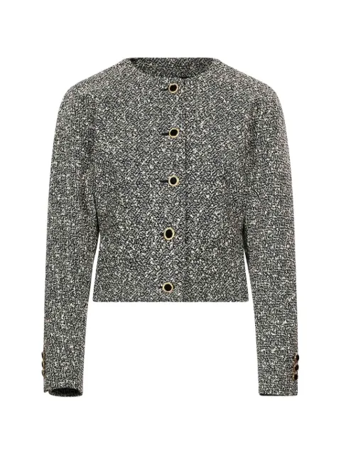 Alessandra Rich bouclé-knit button-up jacket