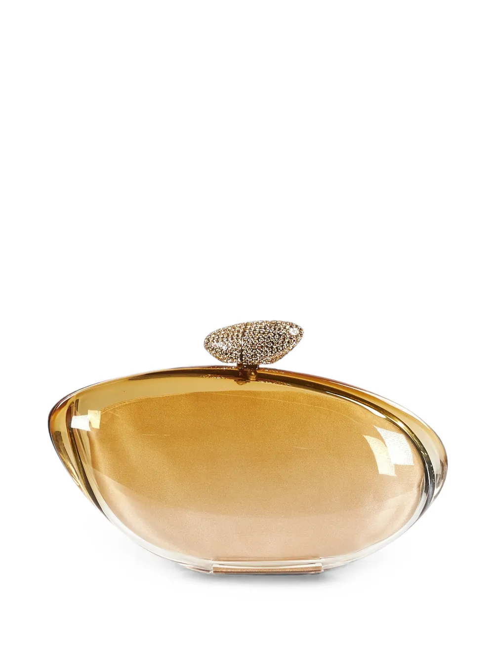 Benedetta Bruzziches Armonia crystal-embellished clutch bag - Oro