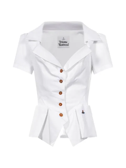 Vivienne Westwood Camisa mangas curtas com peplum