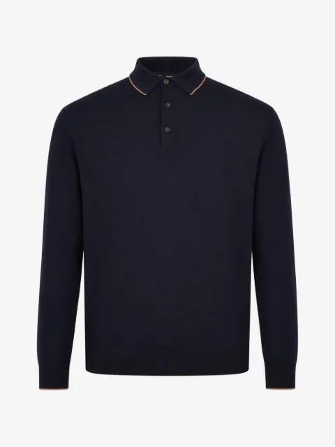 Kiton Camisa polo mangas longas