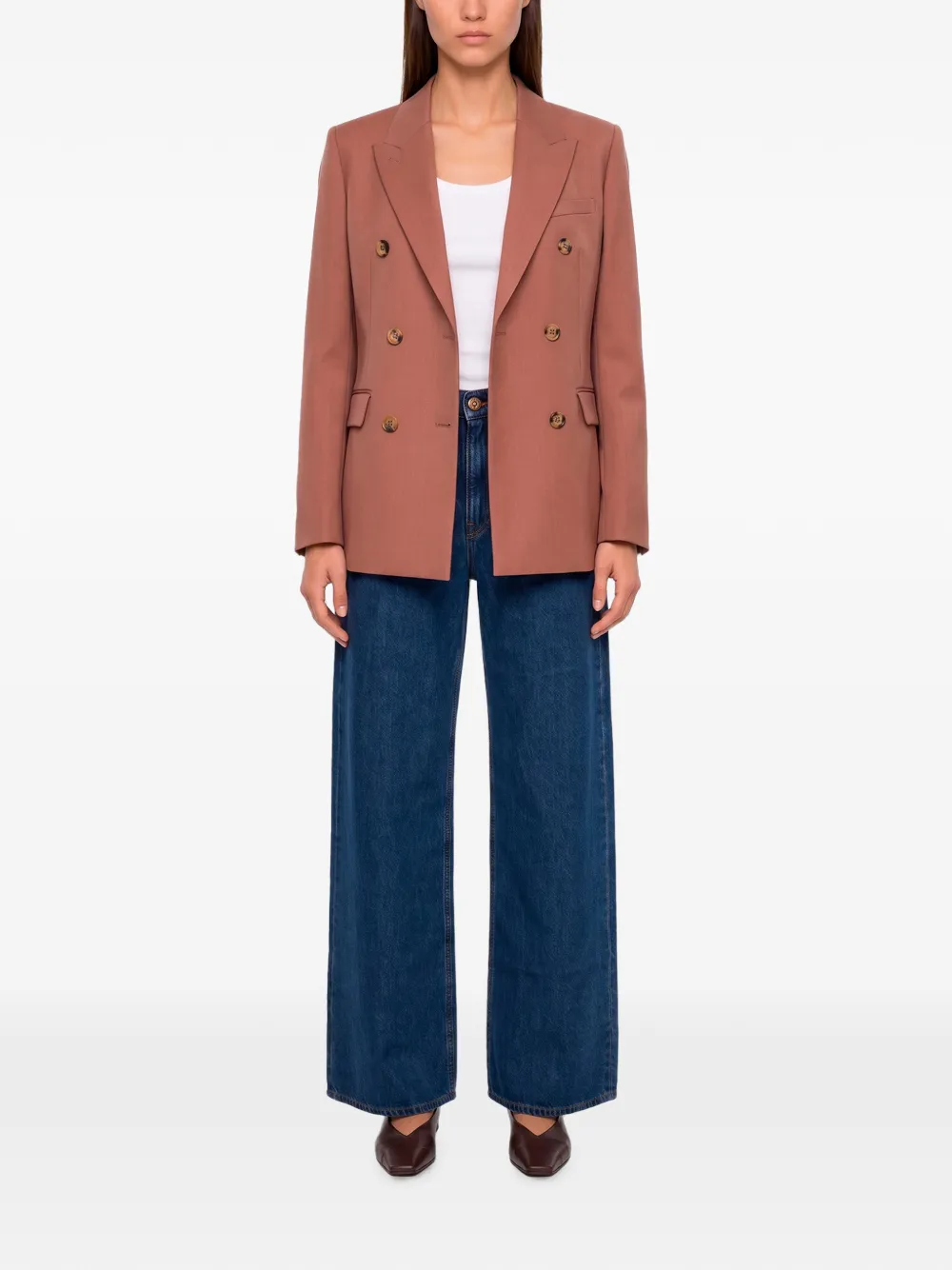 Golden Goose Journey blazer met dubbele rij knopen Bruin