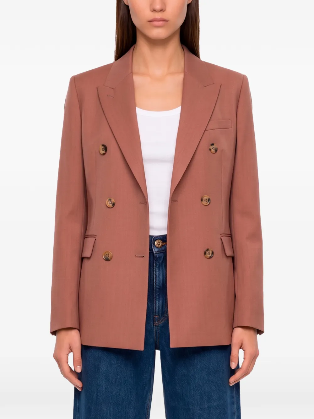 Golden Goose Journey blazer met dubbele rij knopen Bruin