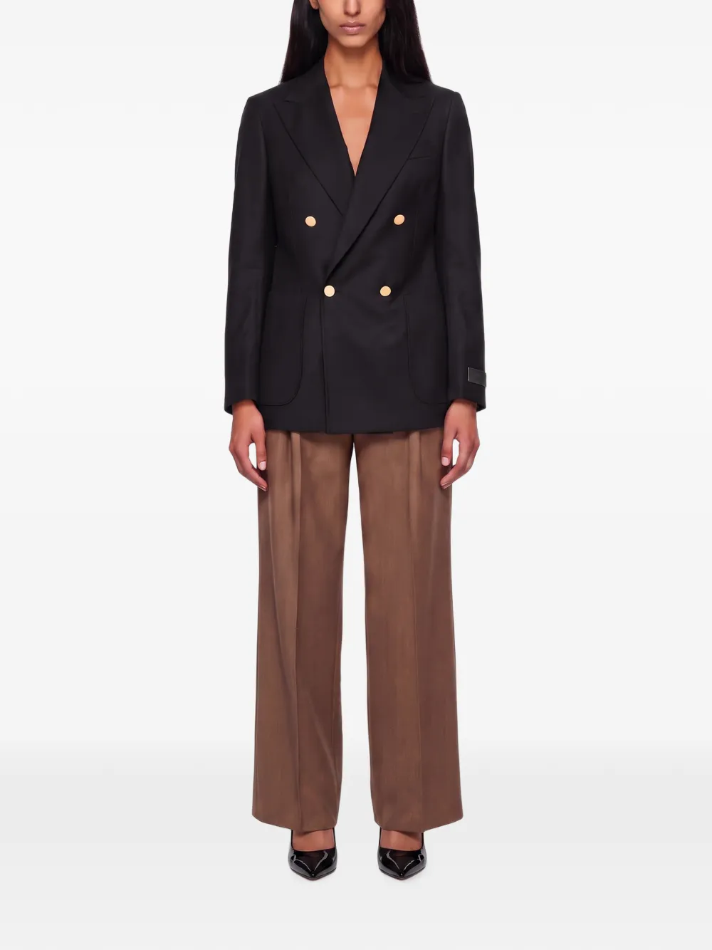 Briglia 1949 Blazer met dubbele rij knopen Zwart