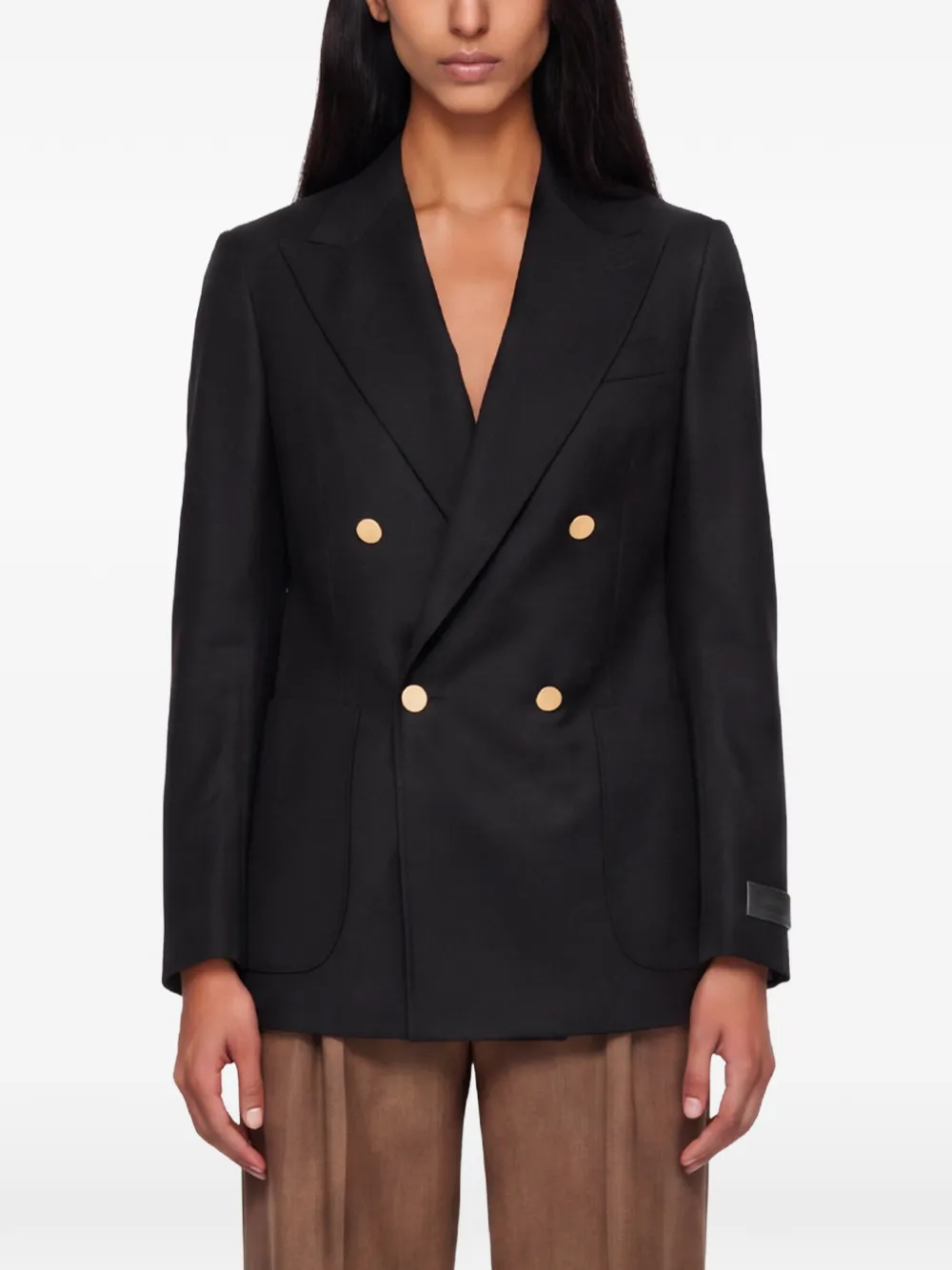 Briglia 1949 Blazer met dubbele rij knopen Zwart