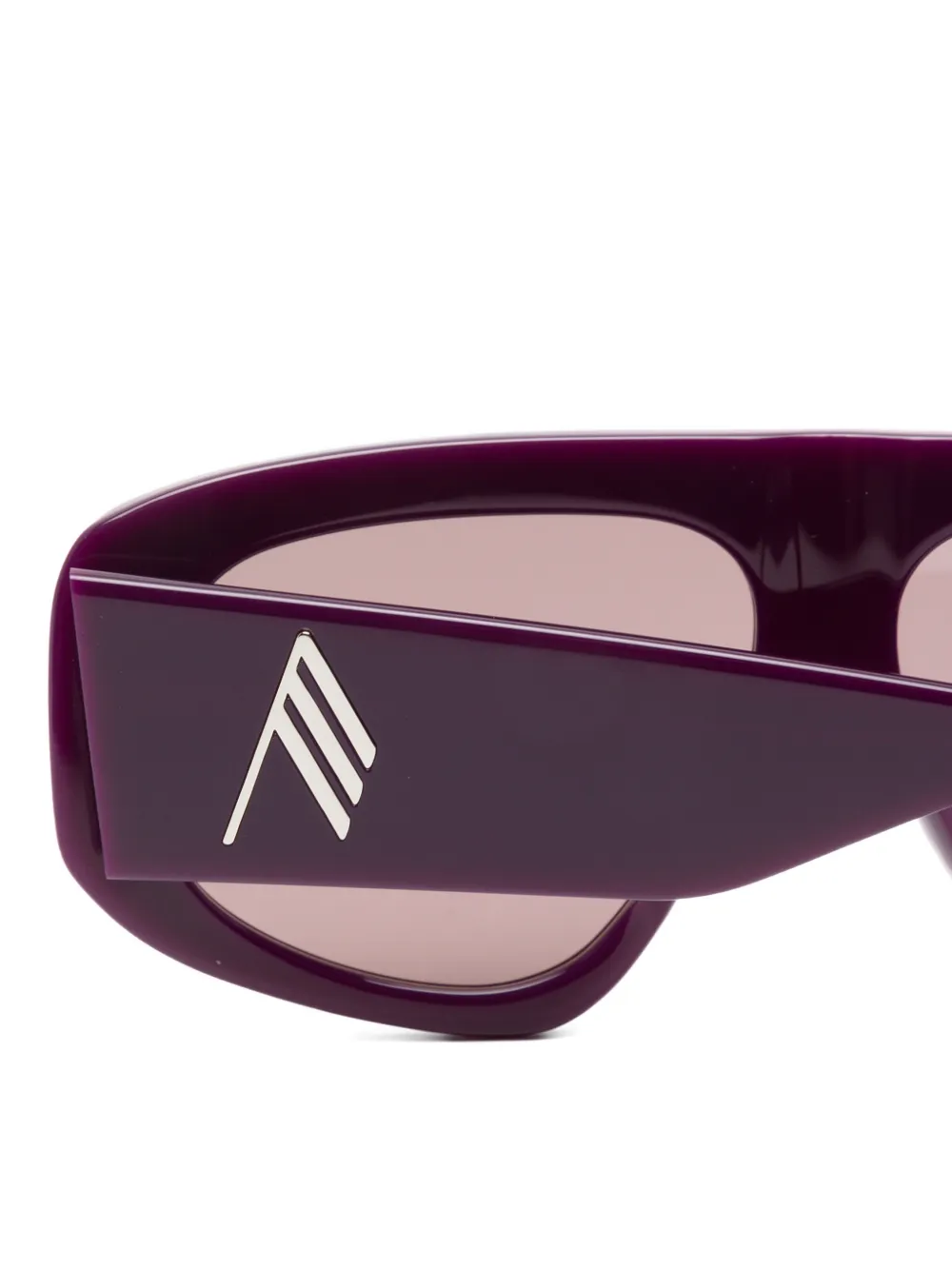 The Attico x Linda Farrow Milano zonnebril Paars