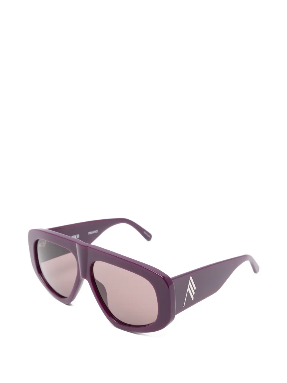 The Attico x Linda Farrow Milano zonnebril Paars