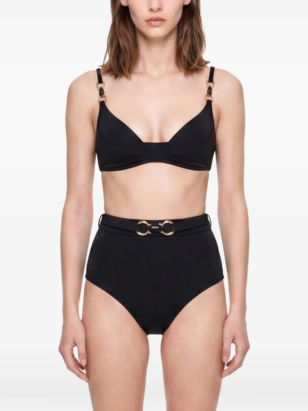 ZIMMERMANN Bikini met ketting en ceintuur Zwart