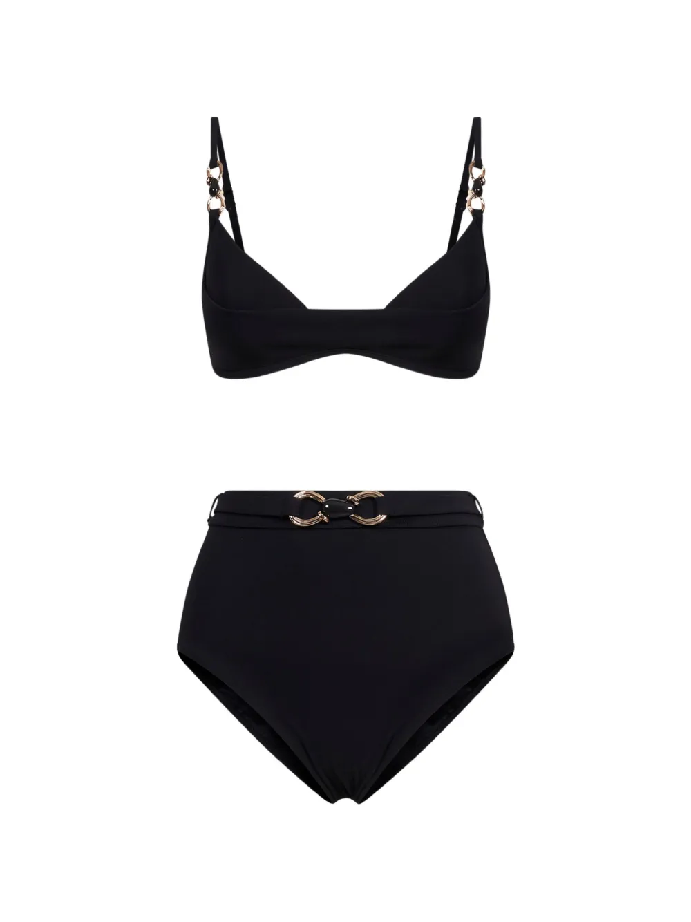 ZIMMERMANN Mahogany belted ring-detail bikini - Nero