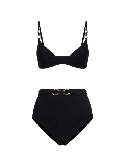 ZIMMERMANN Mahogany belted ring-detail bikini