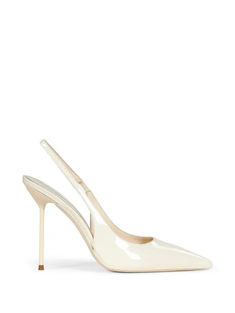Paris Texas 105 Lidia patent-leather slingback pumps