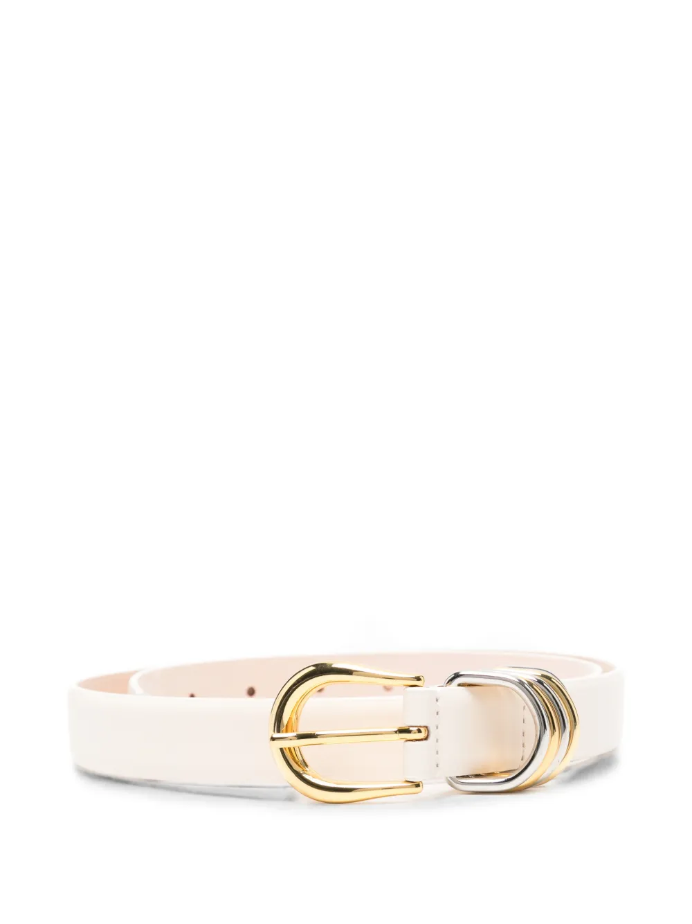 Déhanche Hollyhock Mix two-tone buckle belt - Toni neutri