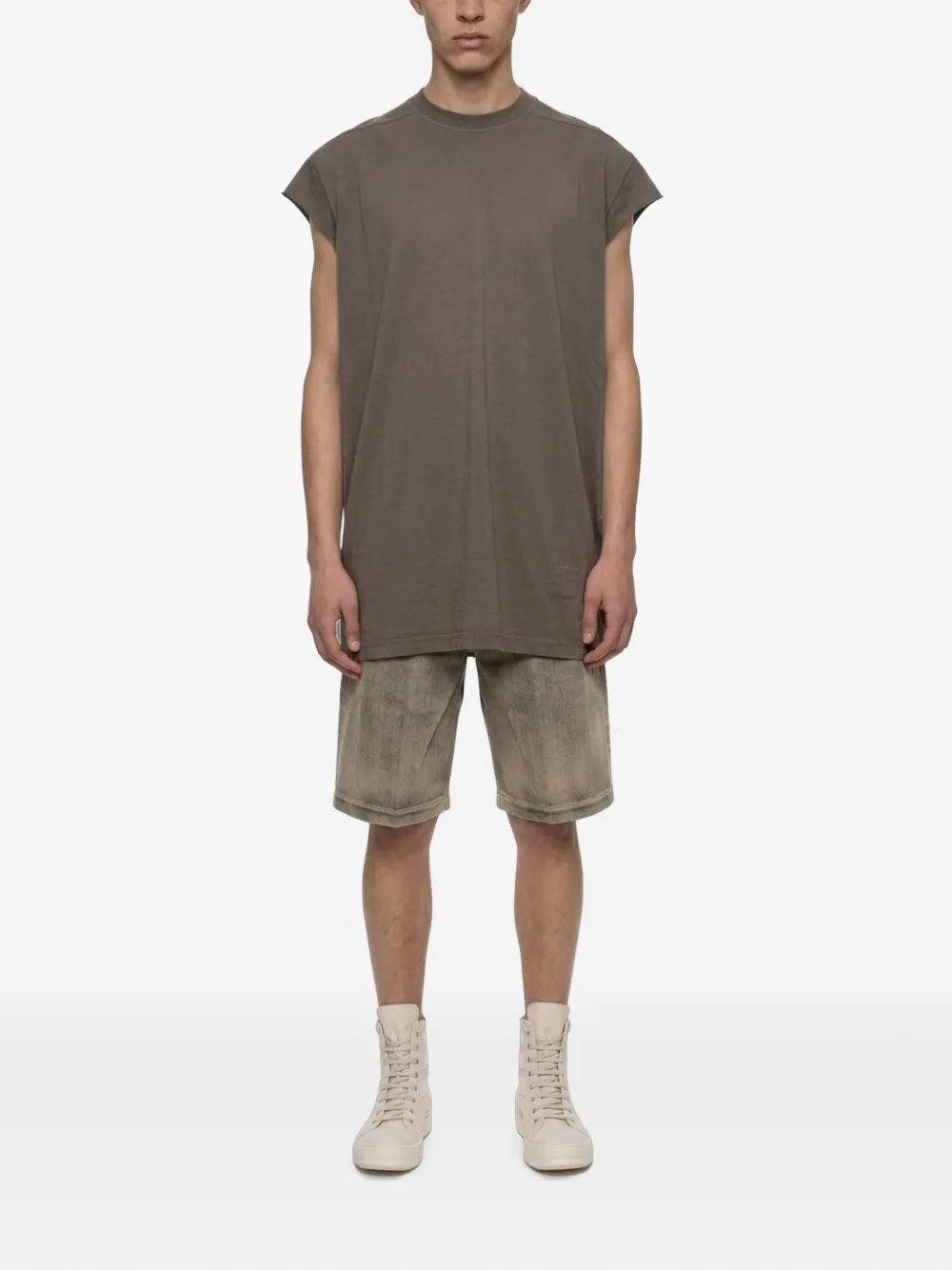 Rick Owens DRKSHDW Mouwloos T-shirt met ronde hals Grijs