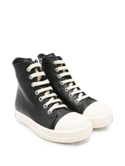 Rick Owens Kids high-top leather sneakers