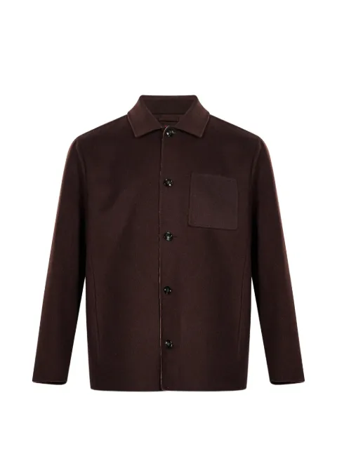 Kiton patch-pocket button-up jacket