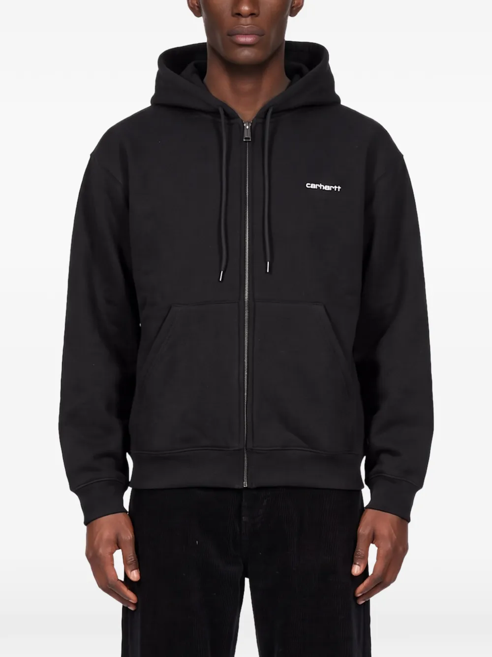 Carhartt WIP hooded Ebbert sweat jacket Zwart