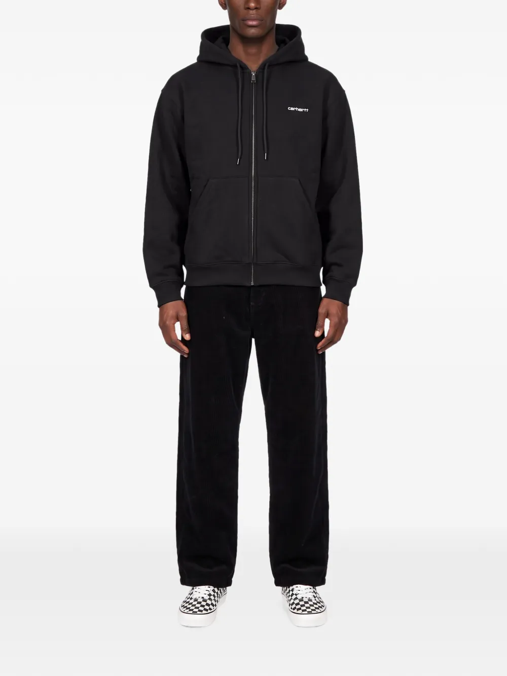 Carhartt WIP hooded Ebbert sweat jacket Zwart
