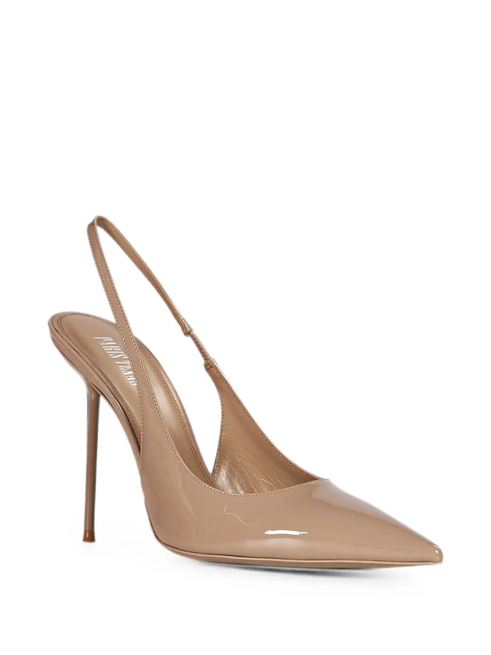 Paris Texas Lidia lakleren slingback pumps Beige