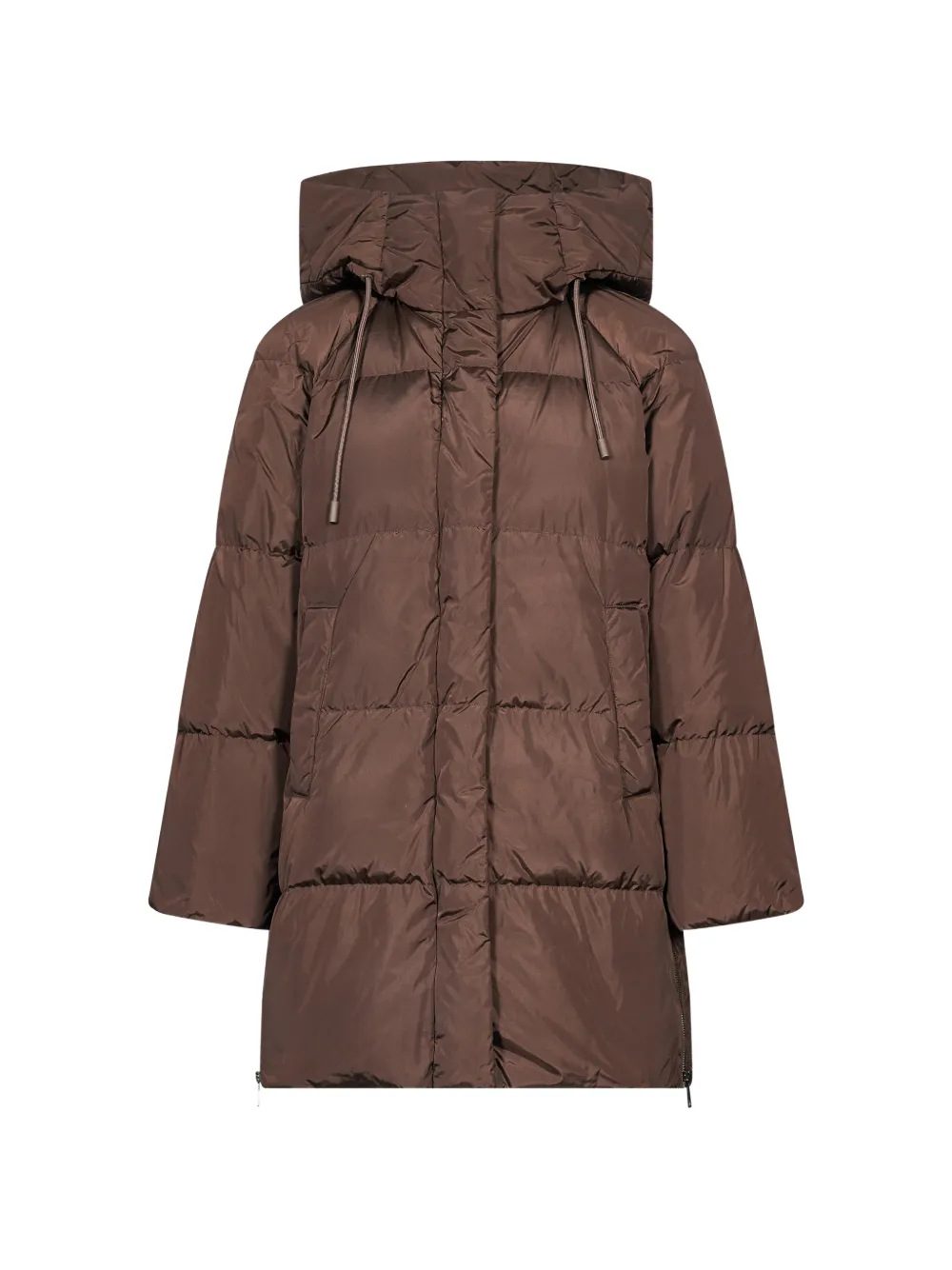 Weekend Max Mara quilted hooded coat - Brown