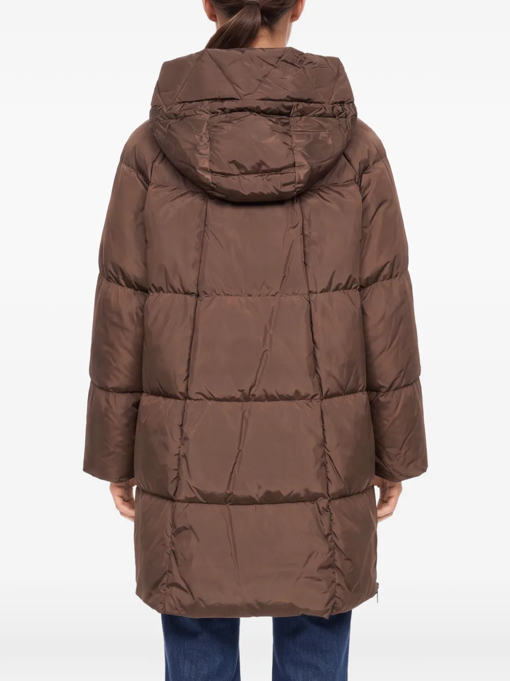 Weekend Max Mara quilted hooded coat Bruin