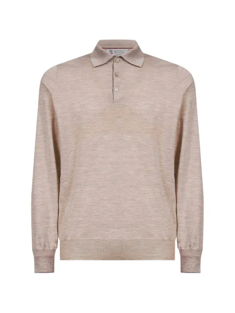 Brunello Cucinelli long-sleeve cotton polo shirt