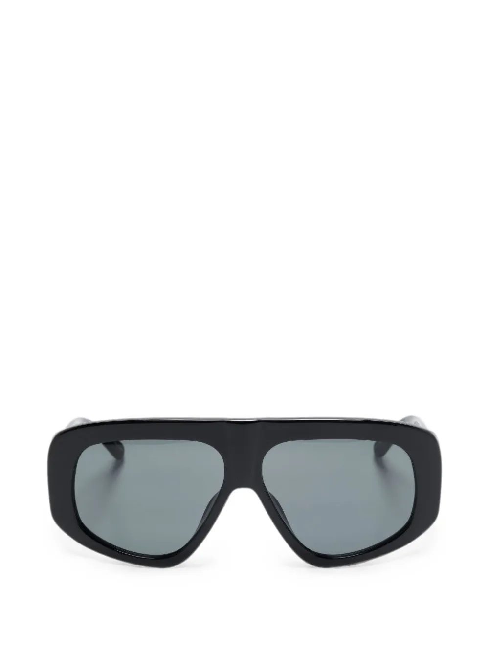 The Attico x LINDA FARROW geometric-frame sunglasses - Nero