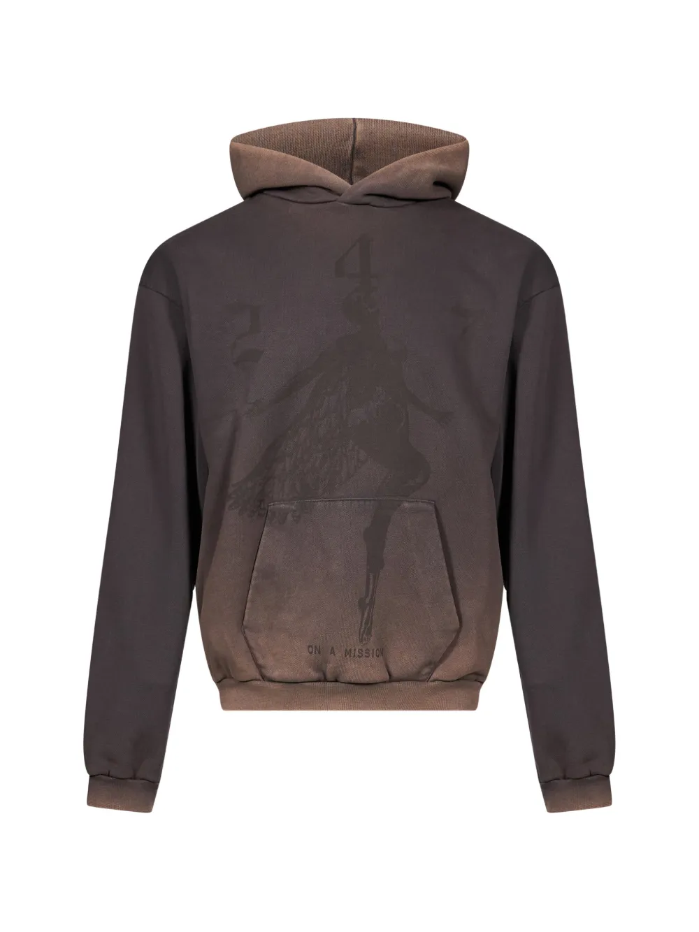 Represent 247 Fallen Angel graphic-print faded-effect hoodie