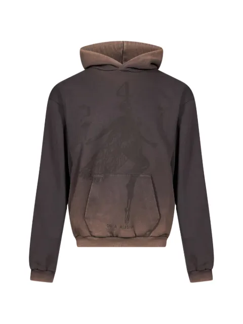 Represent hoodie 247 Fallen Angel con estampado gráfico y efecto descolorido