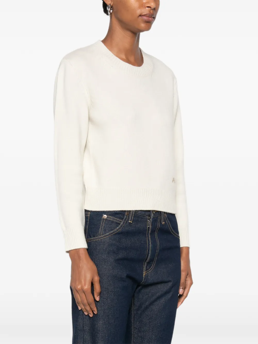 A.P.C. Ribgebreide trui Beige