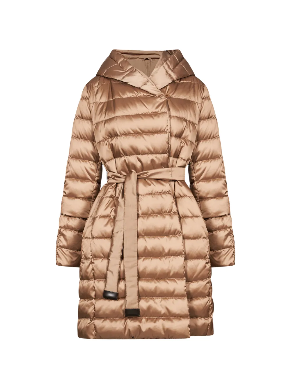Max Mara The Cube quilted hooded coat - Neutrals