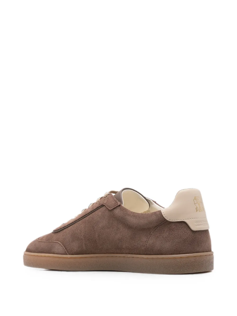 Brunello Cucinelli suede lace-up sneakers Bruin