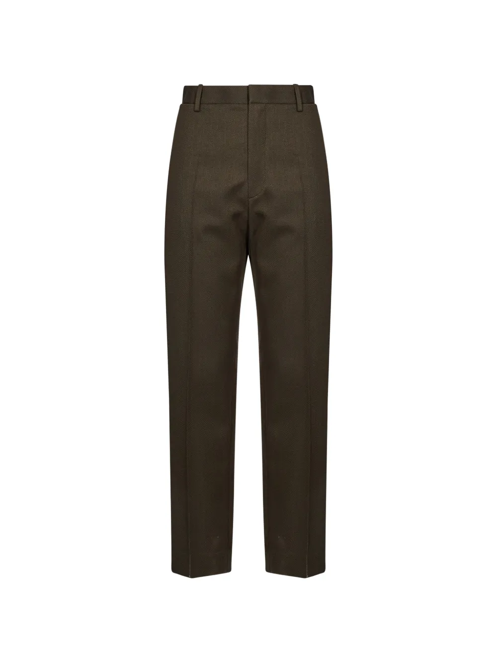 Victoria Beckham pressed-crease tailored trousers - Grün