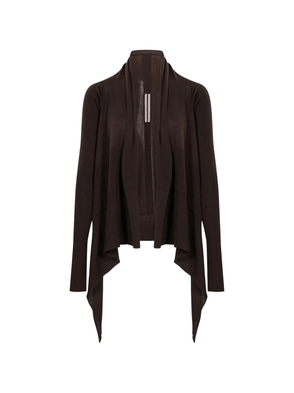 Rick Owens draped cardigan - Marrone
