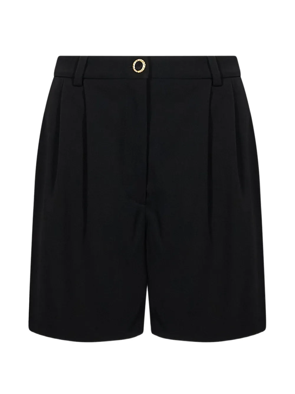 Alessandra Rich pleated tailored shorts - Schwarz