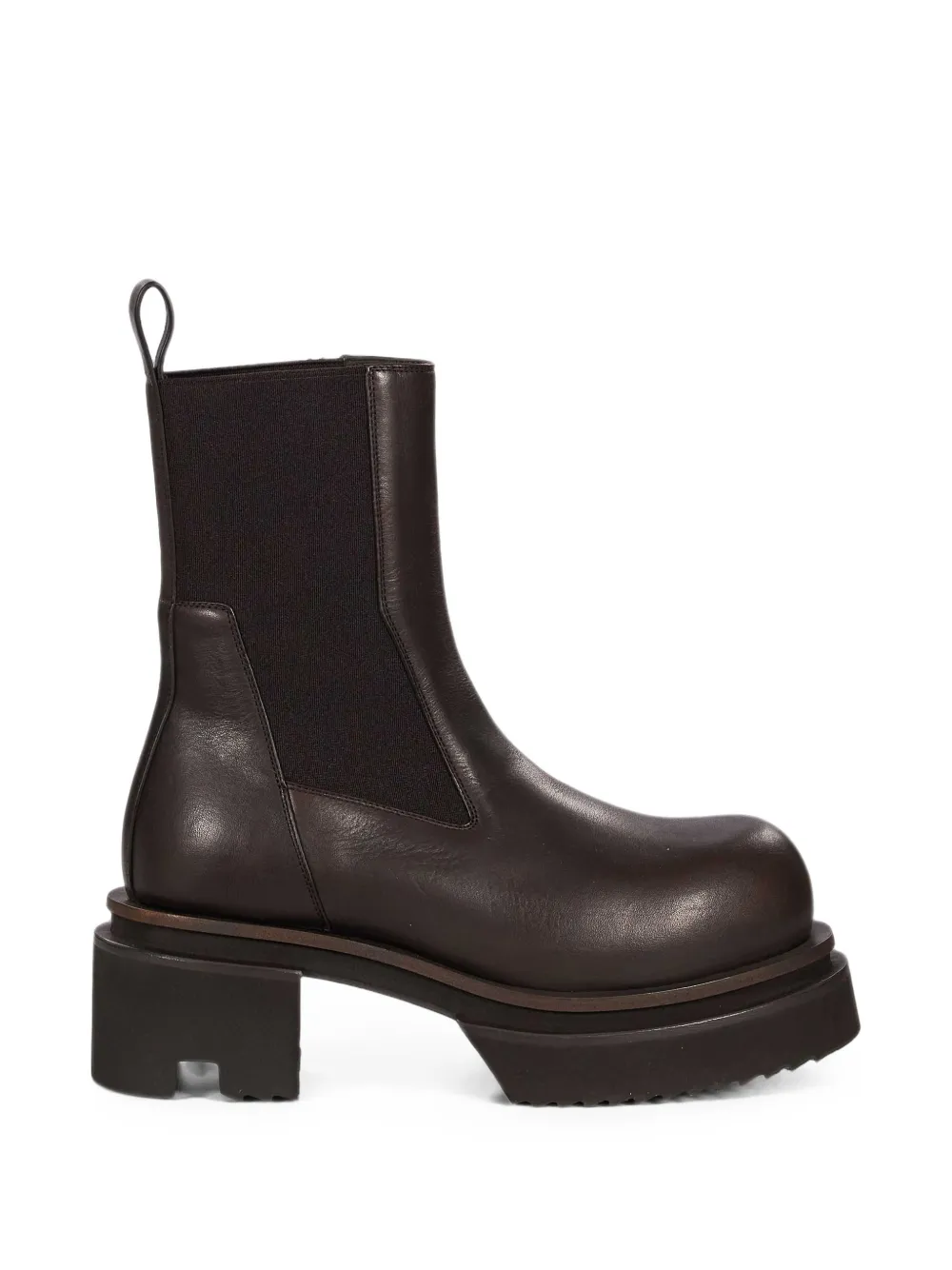 Rick Owens Beatle Bogun chunky-sole Chelsea boots - Marrone