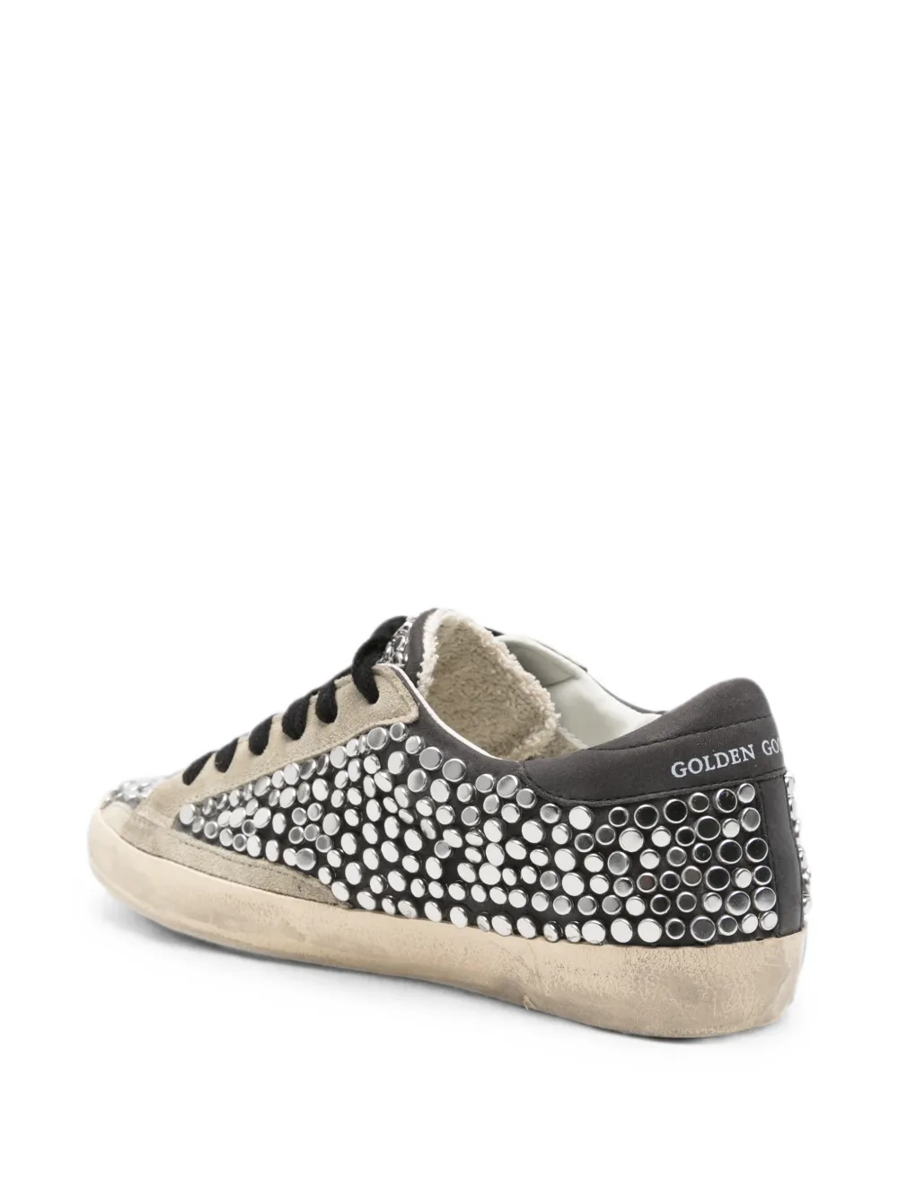 Golden Goose Super-Star stud-embellished sneakers Grijs