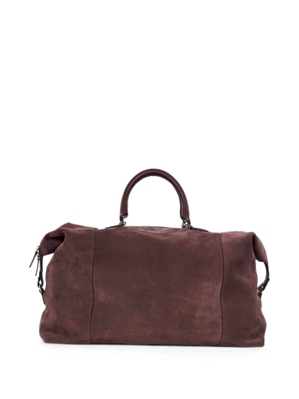 Kiton Reistas met leren afwerking Paars