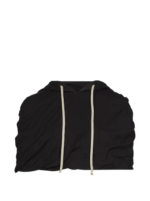 Rick Owens DRKSHDW cropped drawstring hoodie
