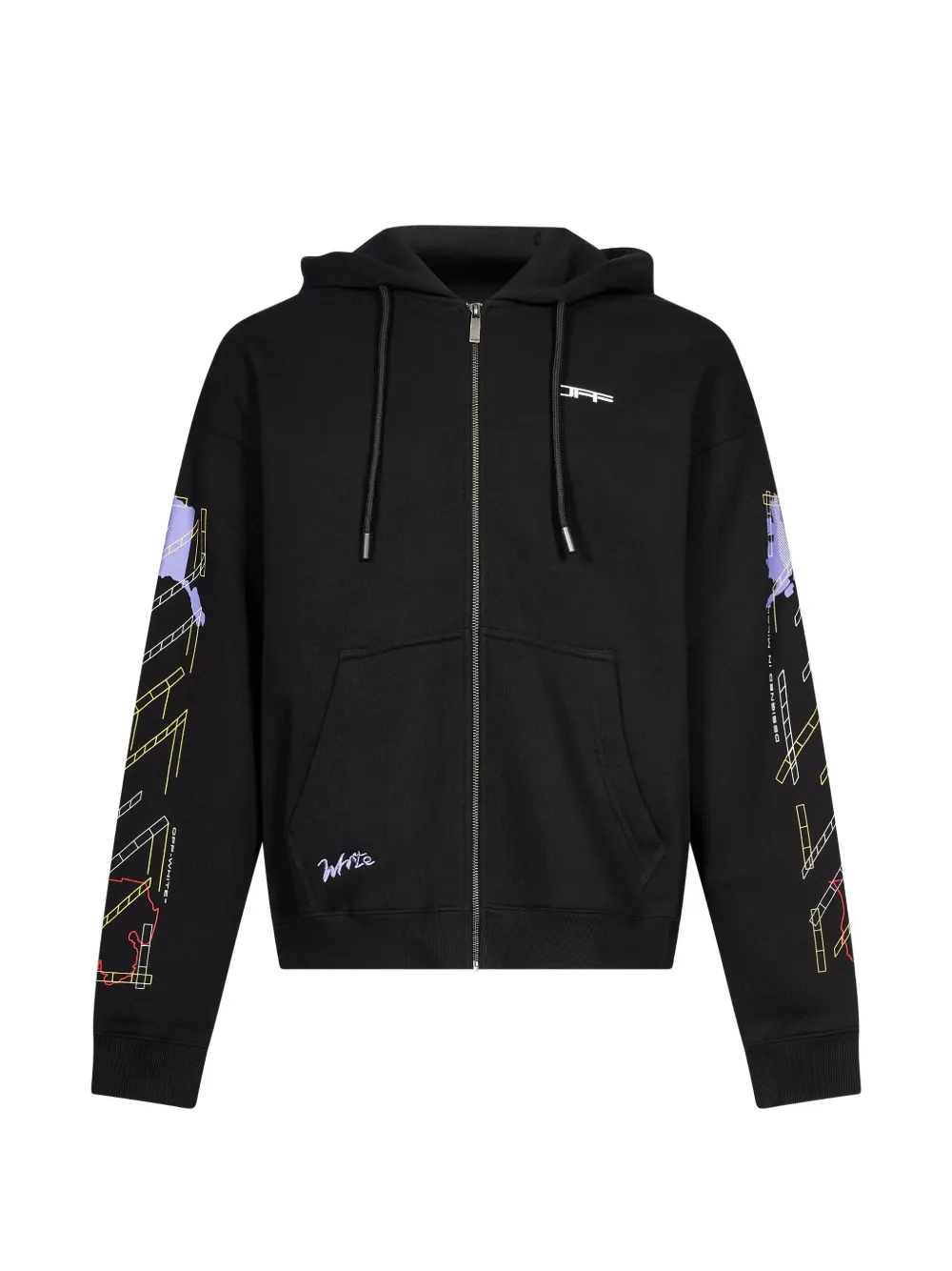 Off-White Archigeography Arrow hoodie Zwart